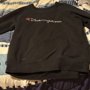 Champion Men's Black Crewneck Sweater